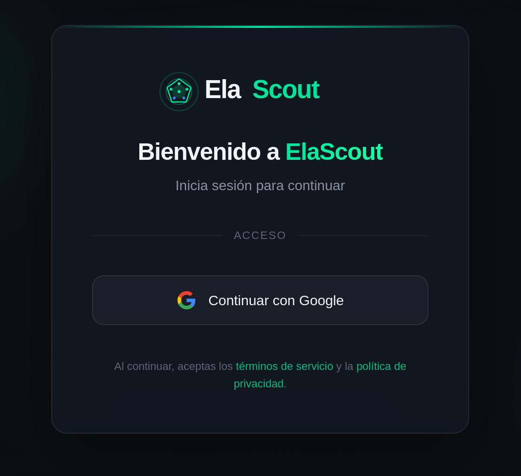 ElaScout - Login
